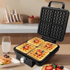Frafuo 4-Slice Waffle Maker-1500W Square