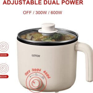 Electric Hot Pot,1.2 Liter Electric Cooker