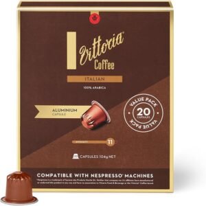 Vittoria Coffee Italian 100% Arabica Nespresso Compatible Aluminium Capsules